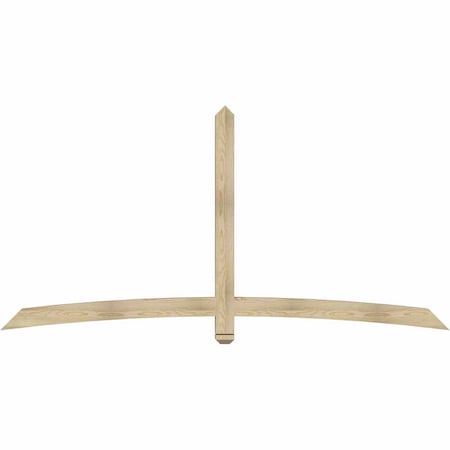 Ekena Millwork Bellingham Rough Sawn Timber Gable Bracket, Douglas Fir, 96"W x 48"H x 4"D x 4"F, 12/12 Pitch GBW096X48X0404BEL00RDF